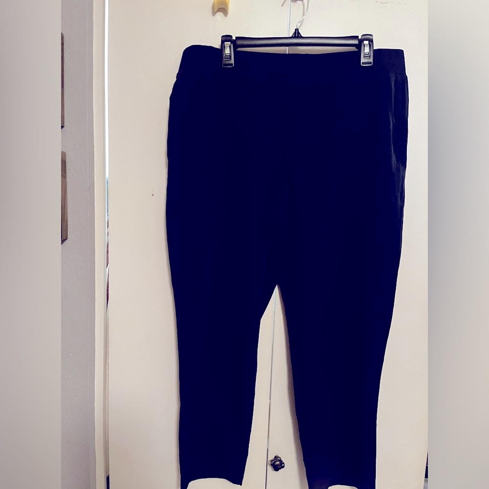 Women’s 32Cool Pull-on travel pants, Sz Lg Navy